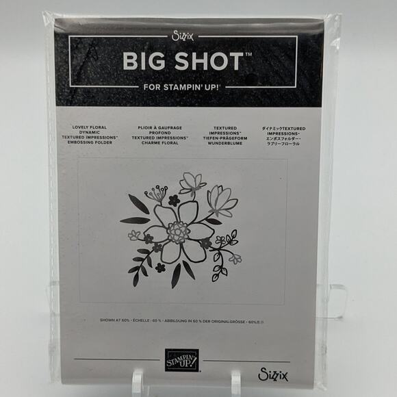 Stampin Up Sizzix Big Shot Embossing Folder LOVELY FLORAL 148048 DIY Cardmaking - Picture 1 of 2